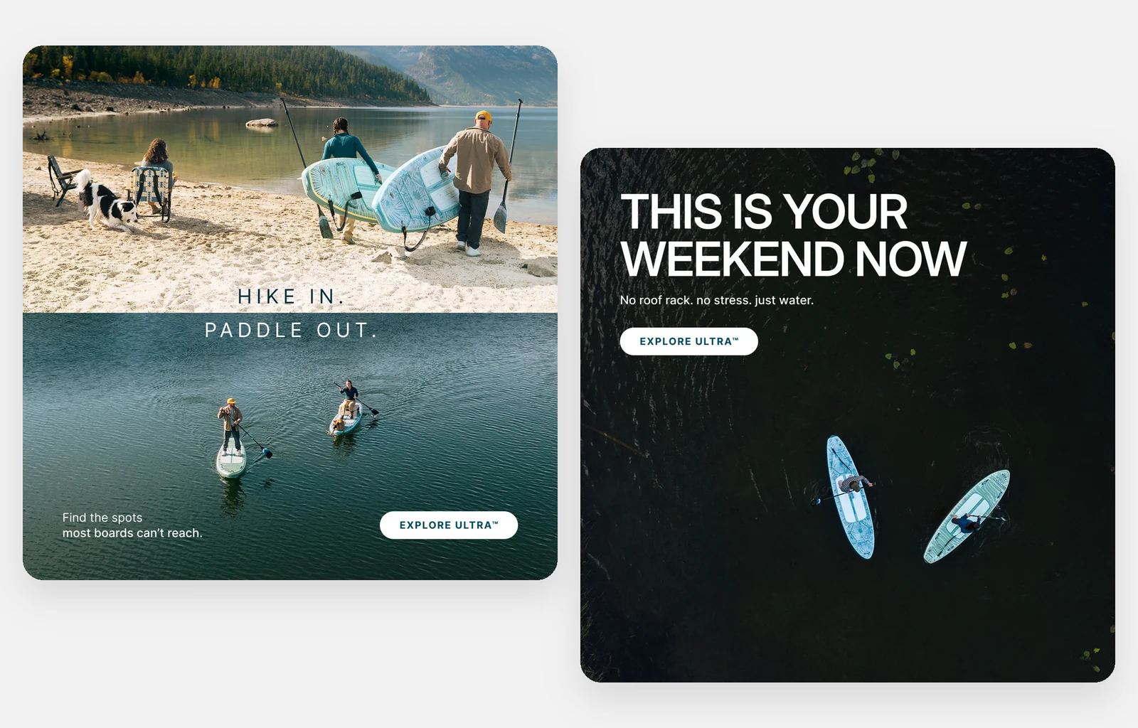 iROCKER ads we made that sell the day on the water
