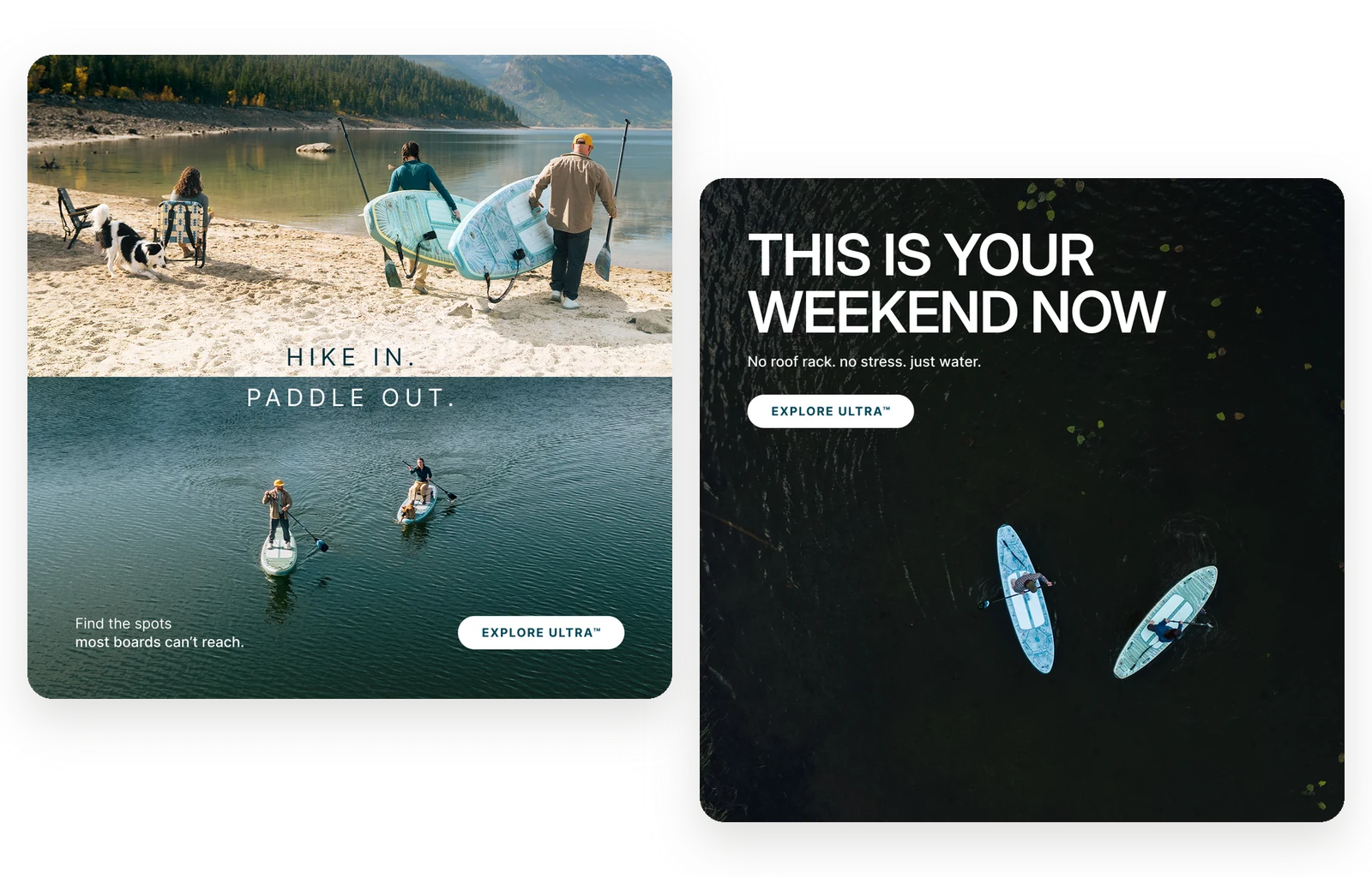 iROCKER ads we made that sell the day on the water